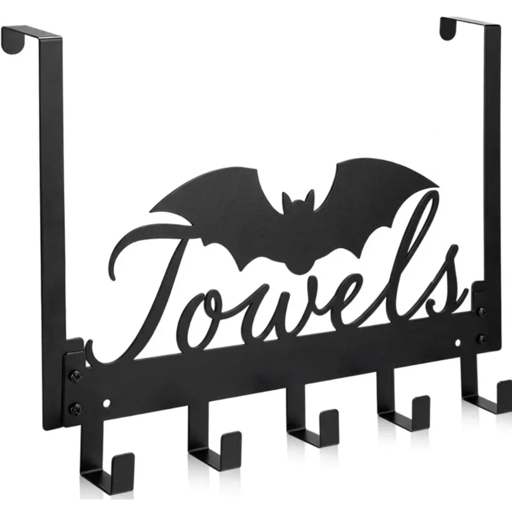 Gothic Bat Over The Door Hooks Goth Towel Hooks Heavy Duty Hanging Towel Rack